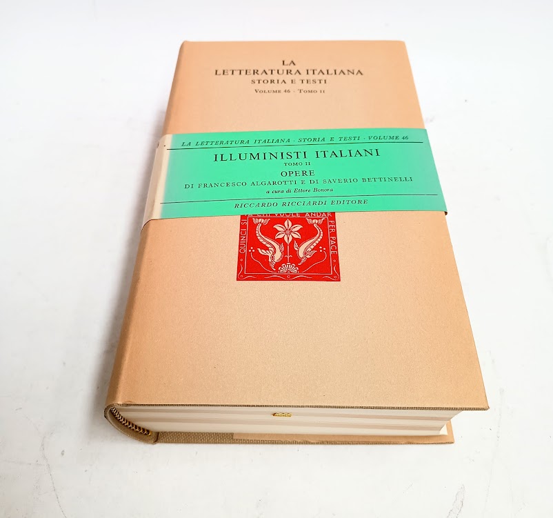 La Letteratura Italiana storia e testi. Vol 46 tomo VII. Illuministi  italiani